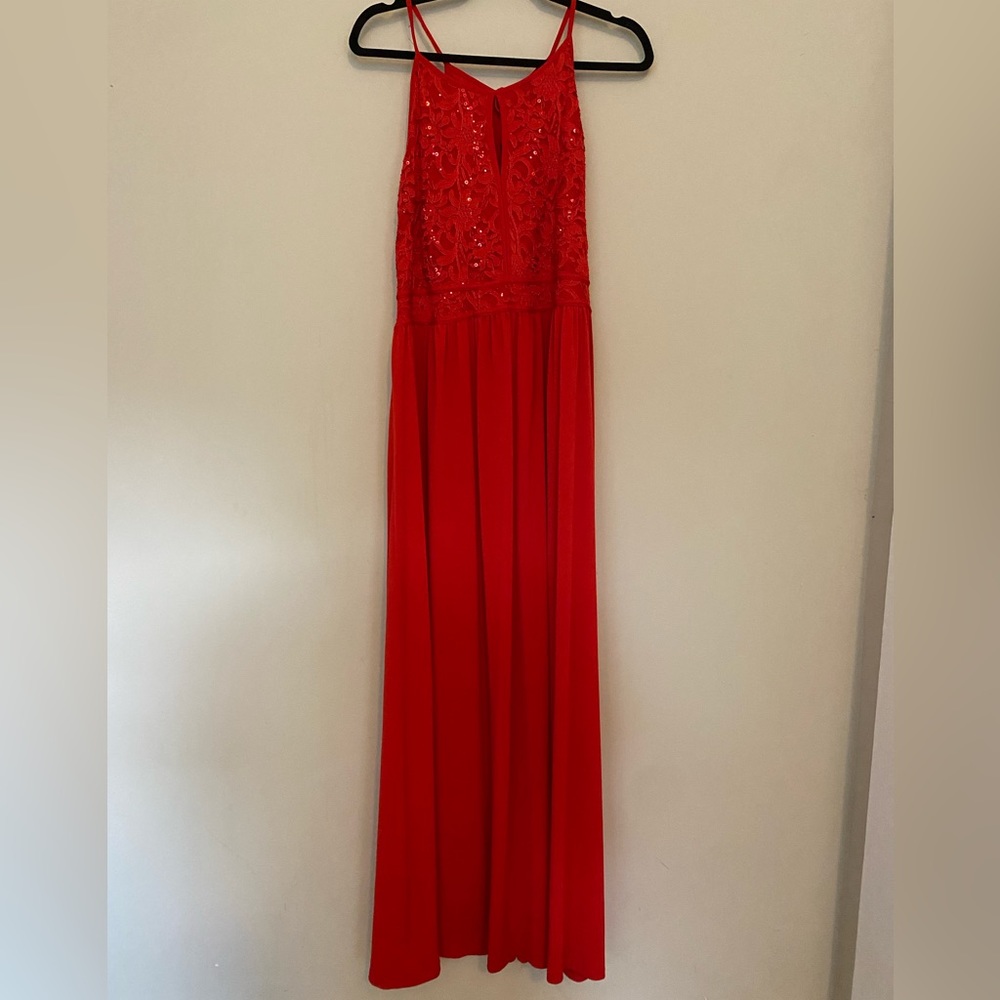 Red Floor Length Formal Dress size XL